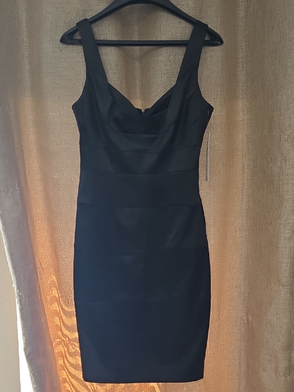 London Times LBD Midi Sleeveless Pencil Dress Black